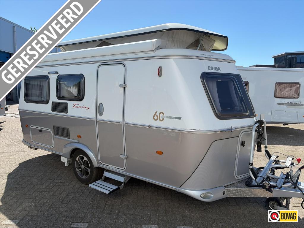 Eriba Touring Troll 530 '60 2020 MOVER, LUIFEL FIETSENREK, Tot en met 2, Bedrijf, 750 - 1000 kg, 4 tot 5 meter