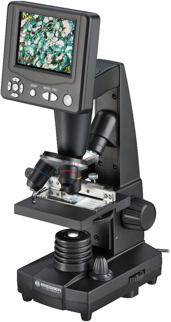 BRESSER LCD-Microscoop 3,5 inch 50x - 500x (2000x Digi) 5 MP, Ophalen of Verzenden, Nieuw, 1000x of meer, Biologische microscoop