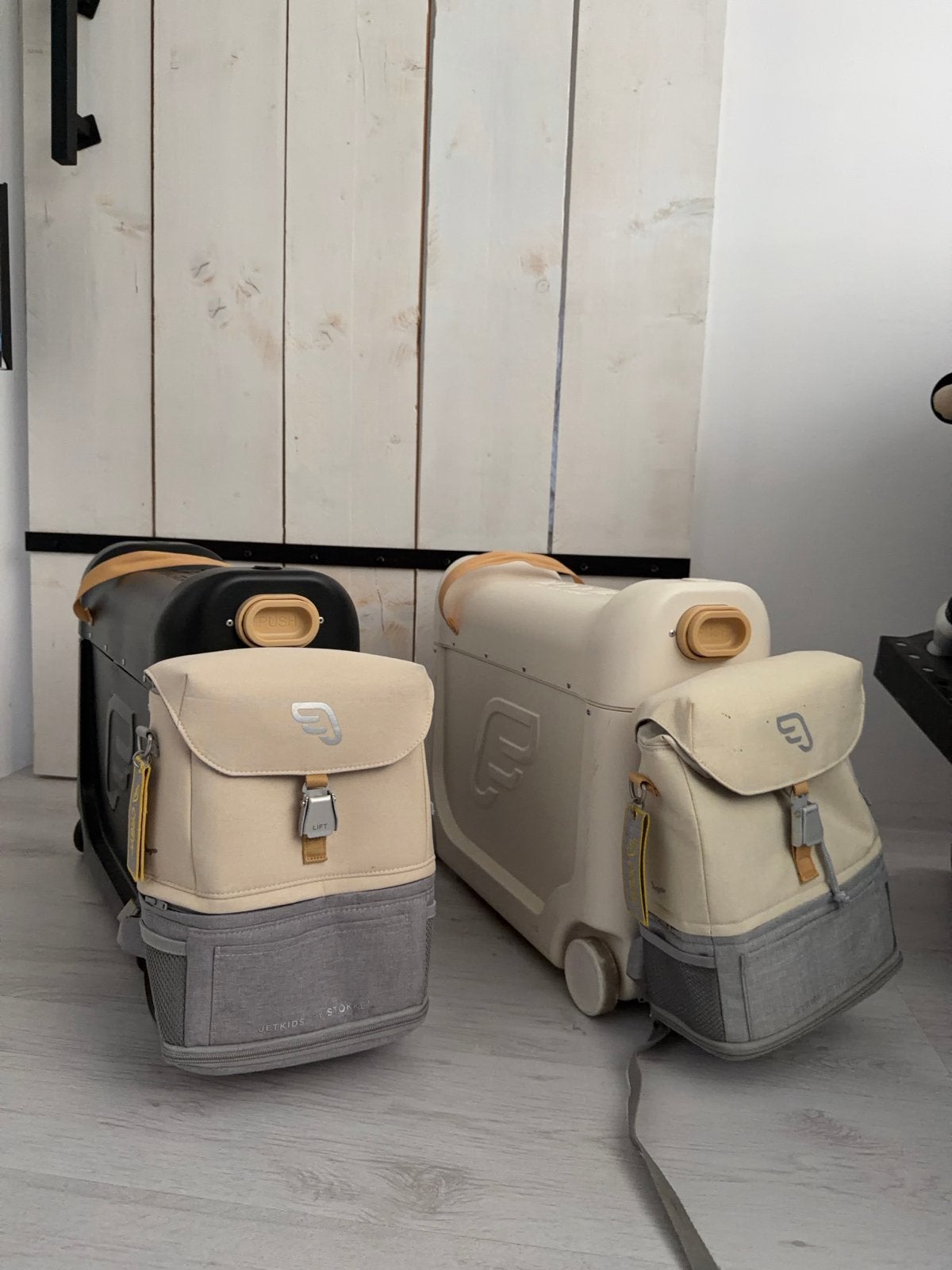 2x Stokke Jetkids BedBox en Crew Backpack (set van 2), Kinderen en Baby's, Kinderwagens en Combinaties, Ophalen, Gebruikt, Overige merken