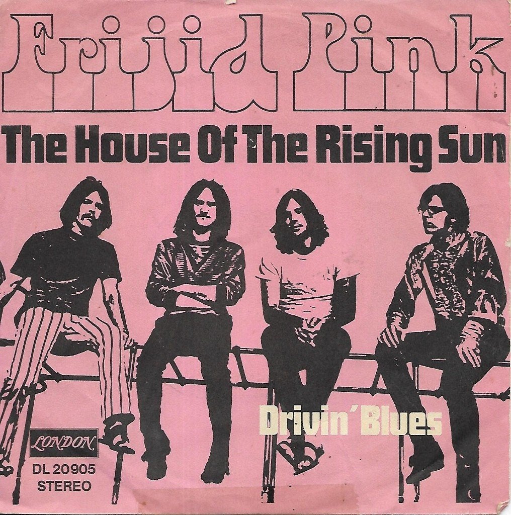 Frijid Pink - The house of the rising sun, Cd's en Dvd's, Ophalen of Verzenden, Gebruikt, 7 inch, Pop