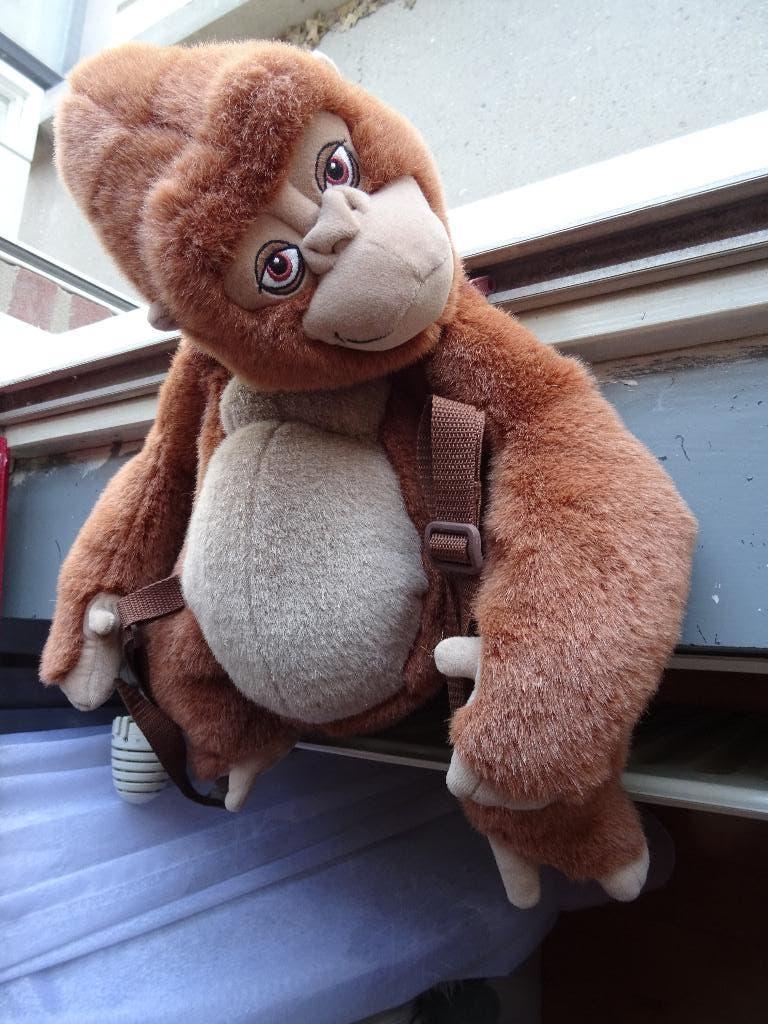 Rugzak Aap, Overige typen, Ophalen of Verzenden, Zo goed als nieuw, Middelgroot (20 tot 80 cm)