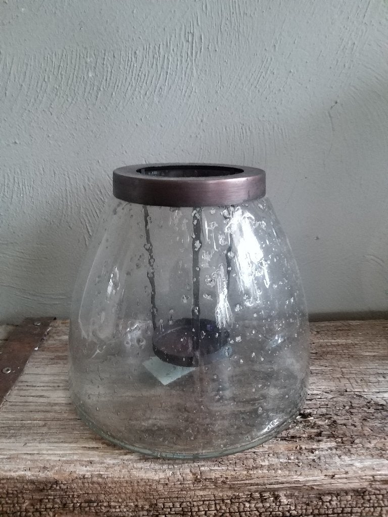 glazen waxinehouder/vaas, Ophalen of Verzenden, Nieuw