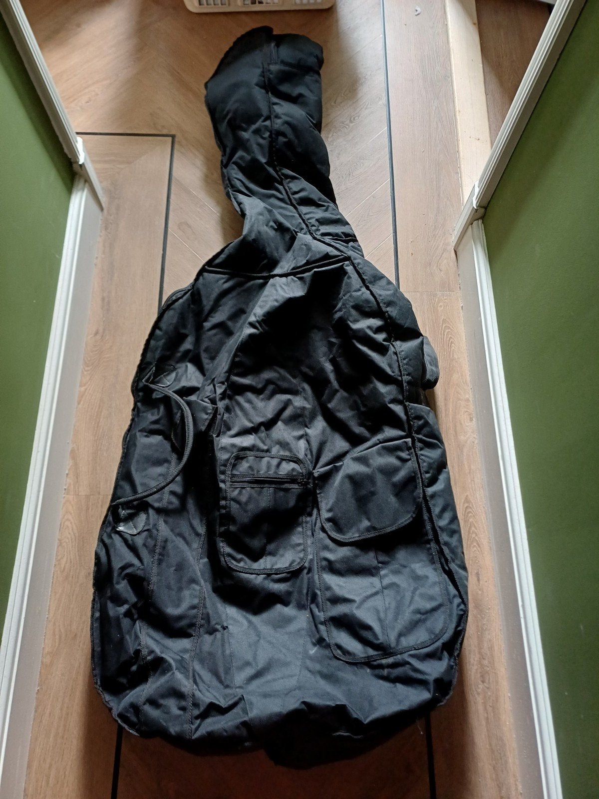 Zwarte contrabas hoes/gigbag - Gebruikt, Ophalen, Gebruikt, Contrabas