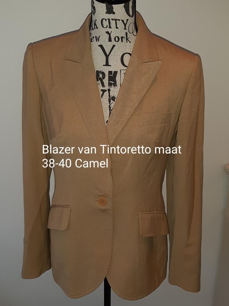 Blazer van Tintoretto maat 38-40, Kleding | Dames, Maat 38/40 (M), Bruin, Ophalen of Verzenden, Tintoretto