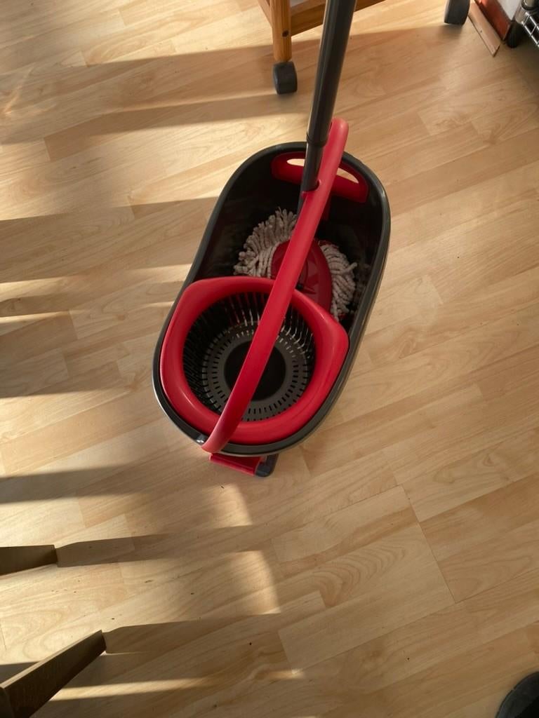 Vileda Turbo Spin Smart Mop en Emmer, Ophalen, Dweilemmer, -bak, of -wagen