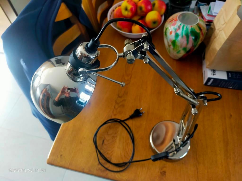 Ikea tafellamp Chrome Forsa, Ophalen, Minder dan 50 cm