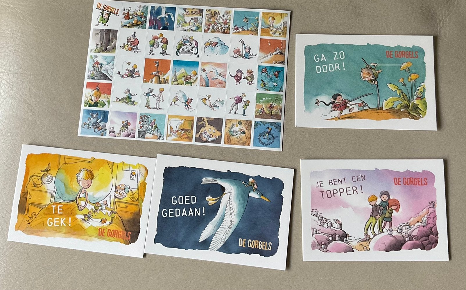 De Gorgels Stickervel en 4 beloningskaartjes, Ophalen of Verzenden, Nieuw, Meerdere stickers