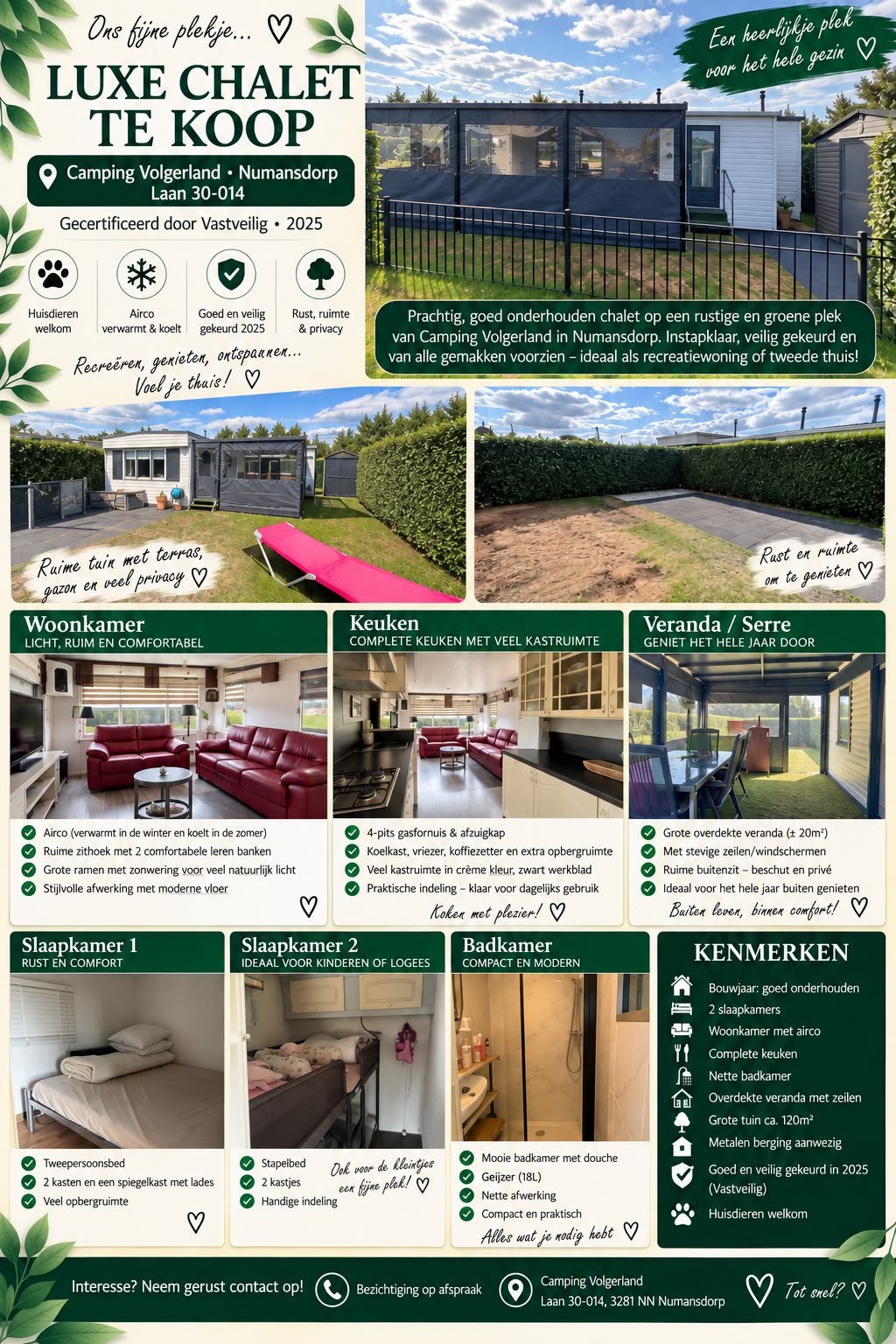 Mooie stacaravan te koop inclusief inboedel, Ophalen of Verzenden