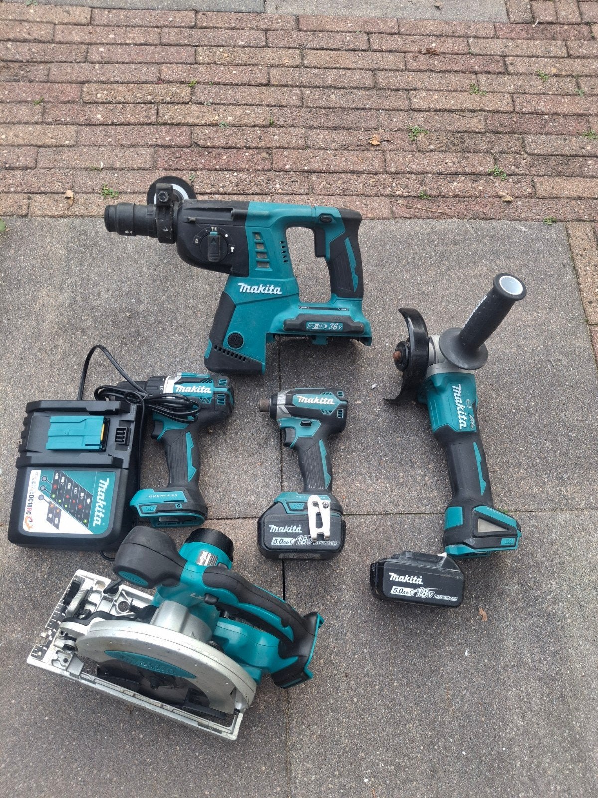 Makita set, Ophalen of Verzenden, Gebruikt, Boor- en/of Breekhamer