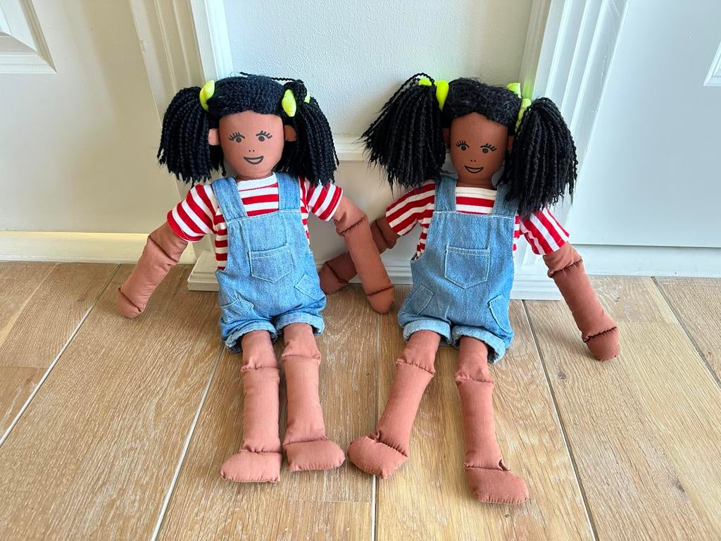 Stoffen knuffel Poppen van Ikea - 2 stuks., Kinderen en Baby's, Speelgoed | Poppen, Zo goed als nieuw, Ophalen
