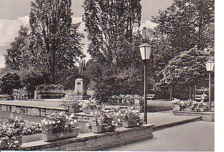 Ansichtkaart 	Bad Wörishofen (Duitsland)	Kneipp denkmal, Verzenden, 1940 tot 1960, Ongelopen, Duitsland