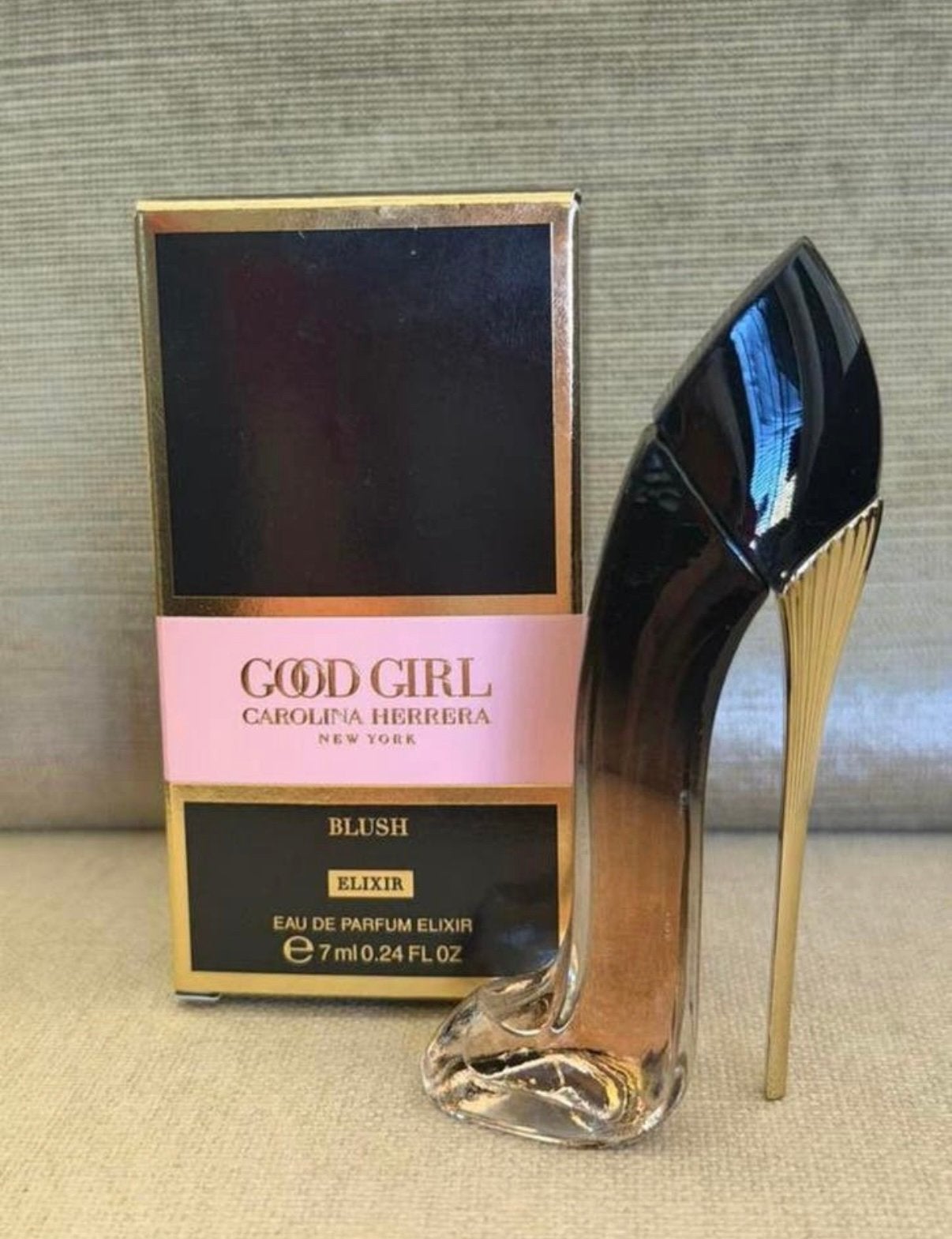 Miniatuur Good Girl Blush 7 ml edp elixer Carolina Herrera, Ophalen of Verzenden, Nieuw, Miniatuur, Gevuld