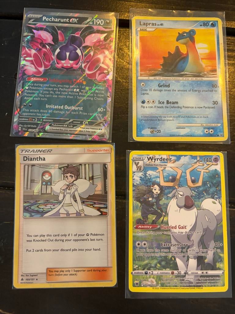 Pokémon Kaarten Collectie - Diverse Zeldzame Kaarten, Ophalen of Verzenden, Gebruikt, Meerdere kaarten, Foil