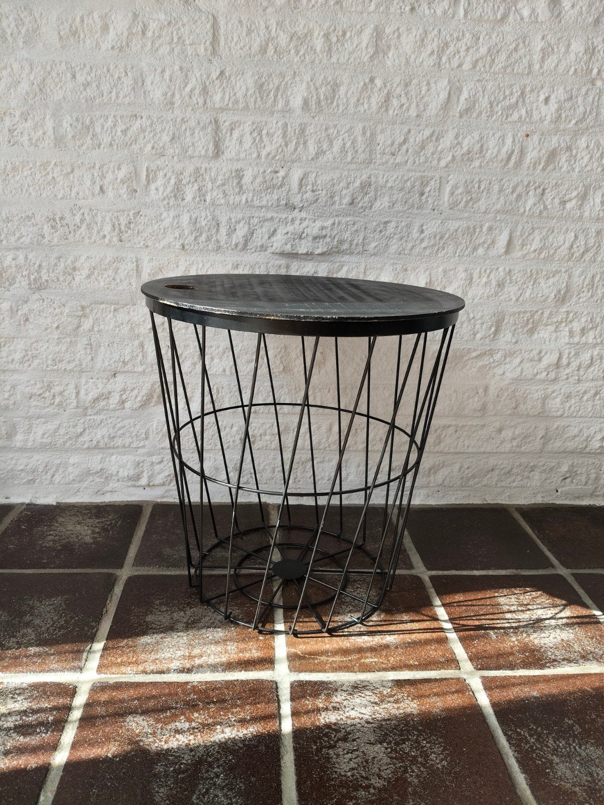 bijzettafeltje, Ophalen, Minder dan 45 cm, Minder dan 55 cm, Metaal of Aluminium