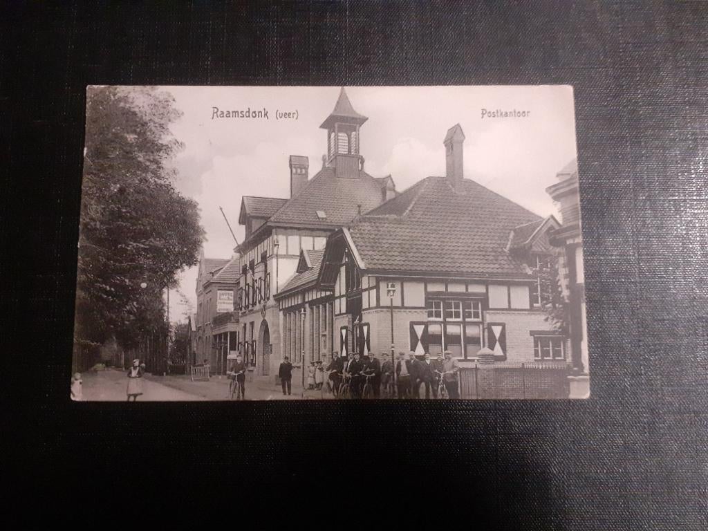 Postkantoor Raamsdonkveer 1910, Verzamelen, Ansichtkaarten | Nederland, Ophalen of Verzenden, Voor 1920, Gelopen, Noord-Brabant