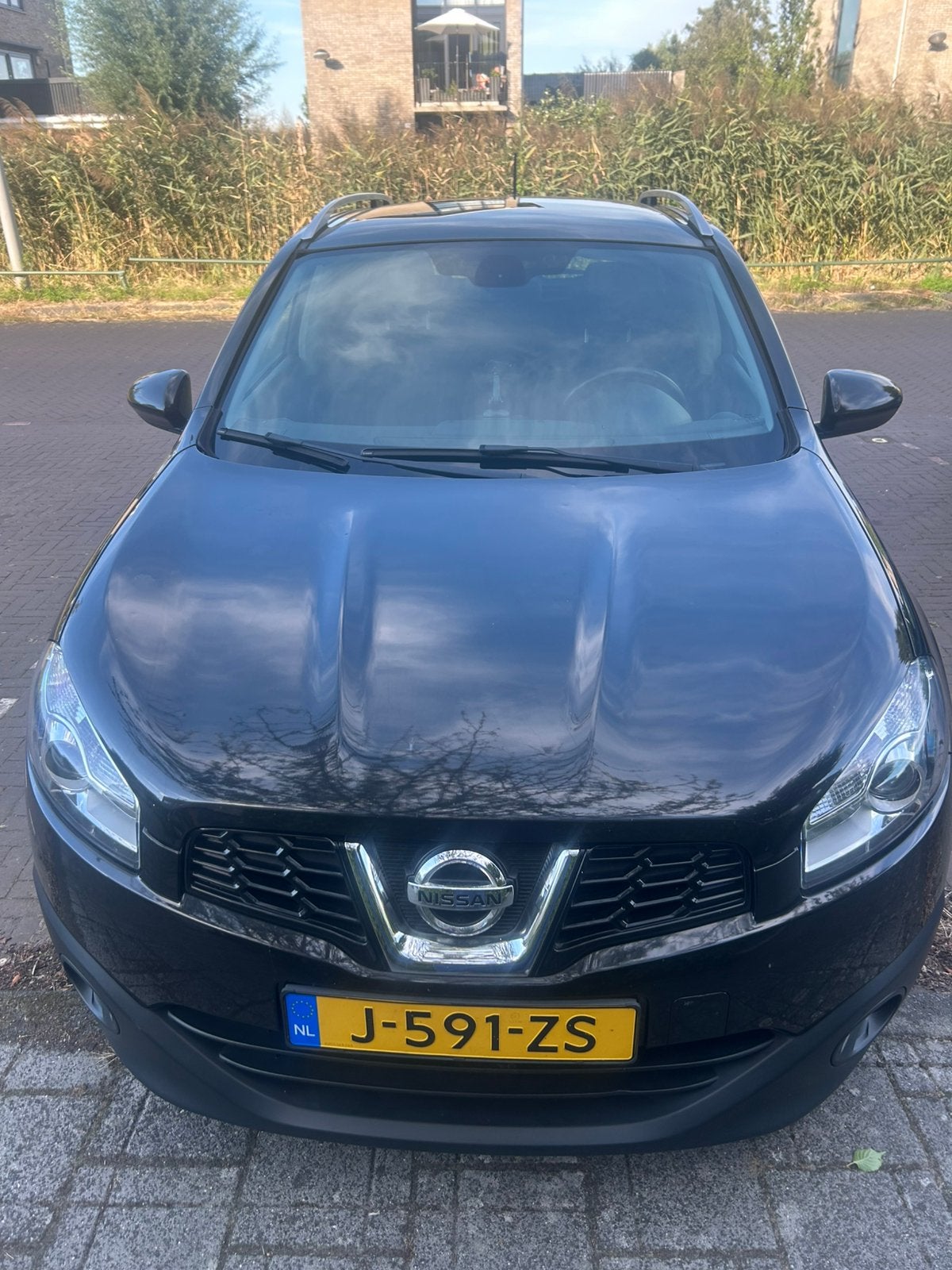 Nissan Qashqai 1.6 - 2012 – Zwart – Panoramadak, Auto's, Zwart, 4 cilinders, Zwart, 1200 kg