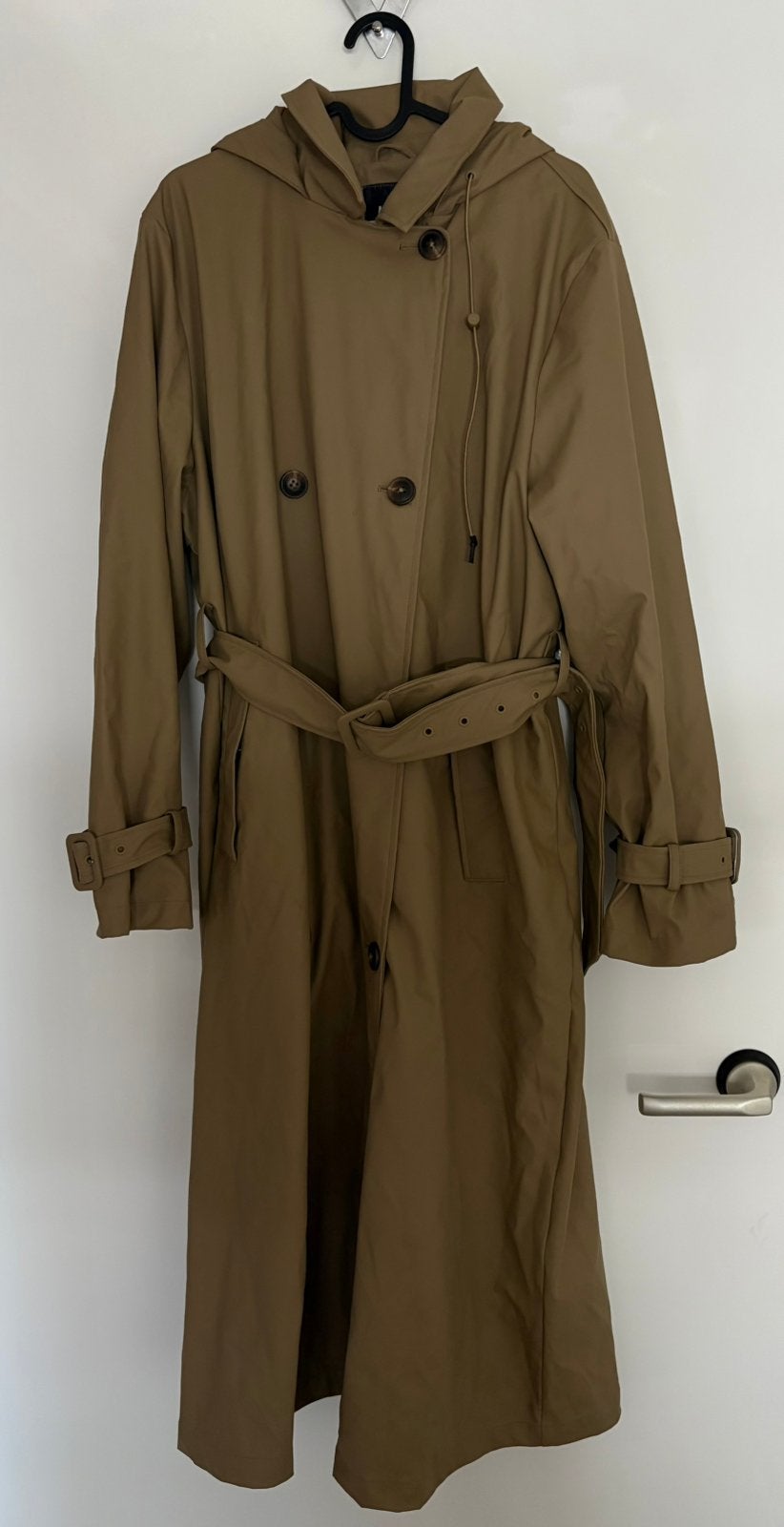 Trenchcoat jas America Today, Kleding | Dames, Ophalen, Zo goed als nieuw, Maat 42/44 (L), Beige