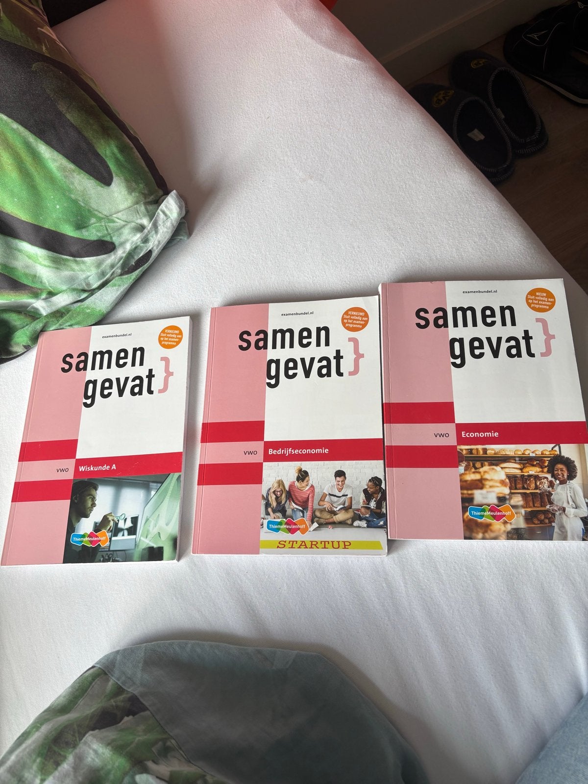 Samengevat VWO: Wiskunde A, Bedrijfseconomie, Economie, Verzenden, Zo goed als nieuw, WO
