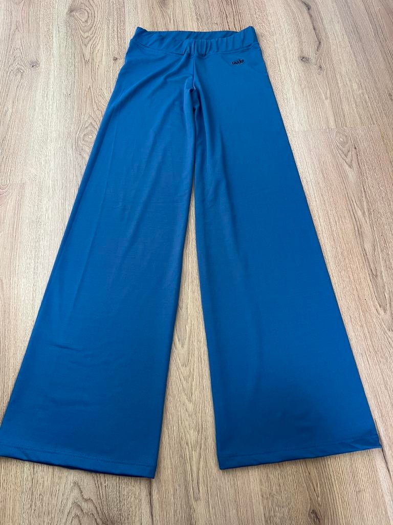 Cavello petrol blauwe flared legging broek s, Blauw, Ophalen of Verzenden, Zo goed als nieuw, X