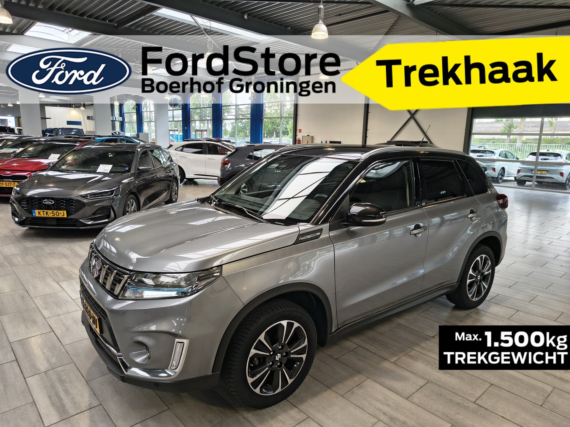 Suzuki Vitara 1.4 Boosterjet Style Smart Hybrid | Trekhaak |, 12 maanden, Gebruikt, 4 cilinders, 49 €/maand