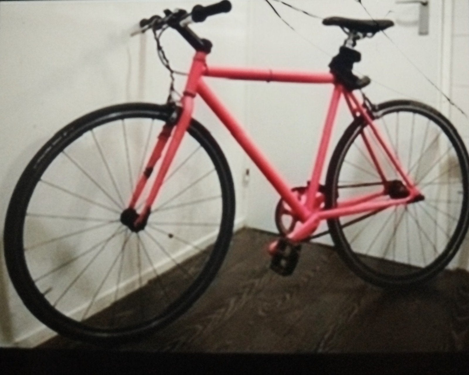 roze fixie, Gebruikt, Velgrem, 49 tot 53 cm, Ophalen
