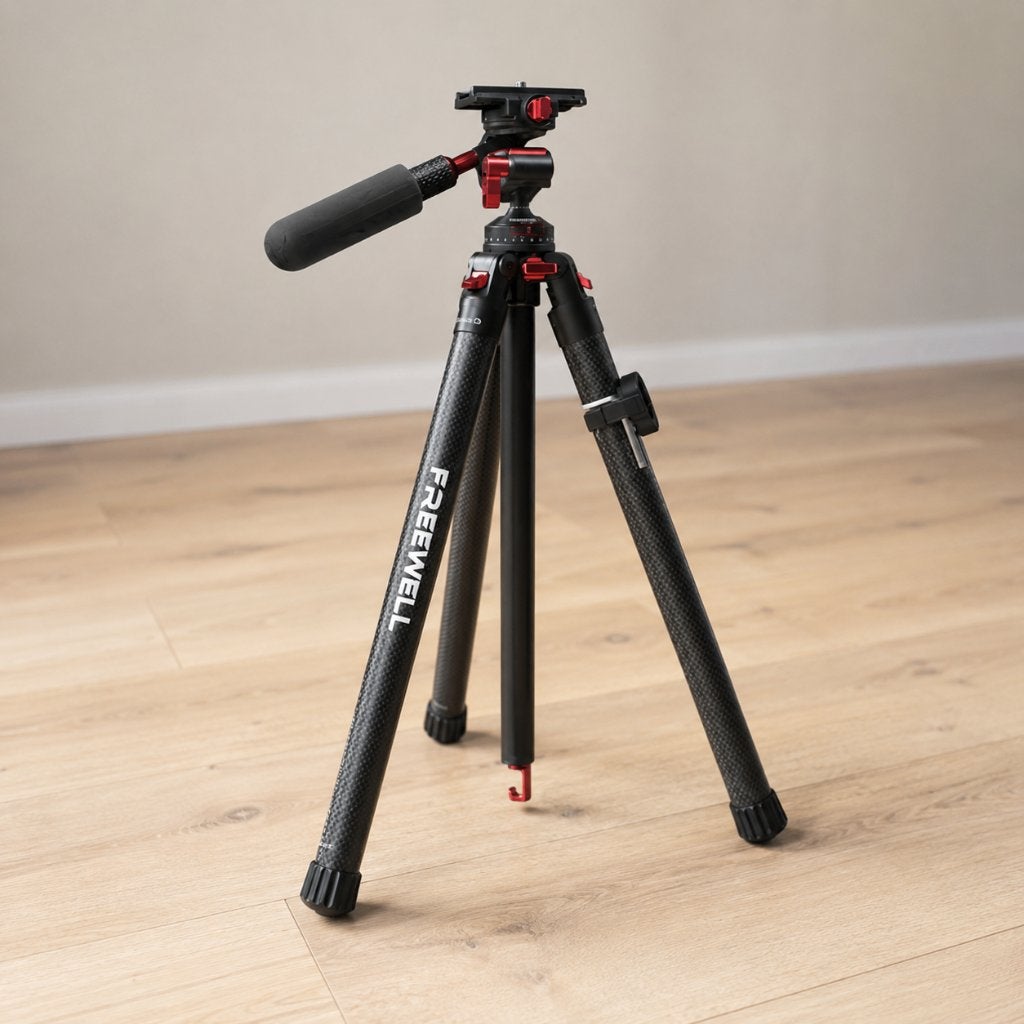 Freewell Carbon Fiber Real Travel Tripod Nieuwprijs € 299, Overige merken, Zo goed als nieuw, 150 tot 175 cm, Met balhoofd