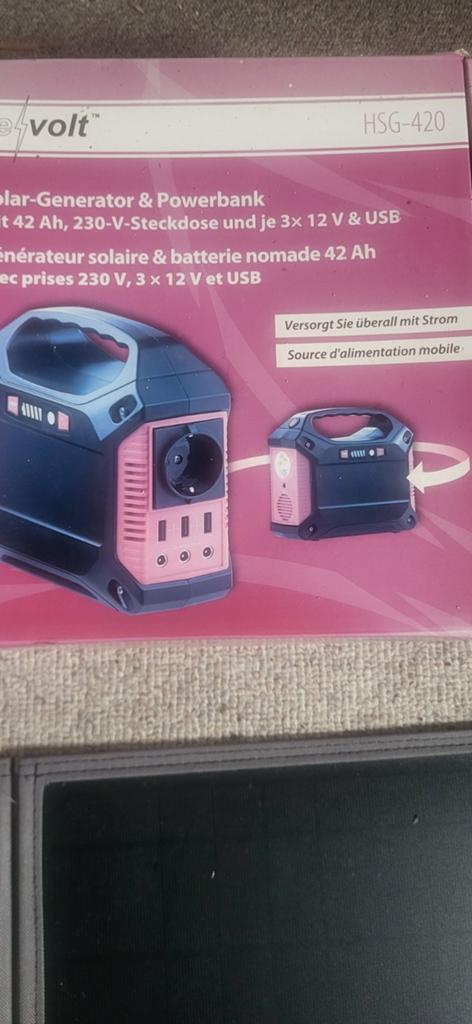 Mobiel zonnepaneel en powerbank set, Ophalen of Verzenden