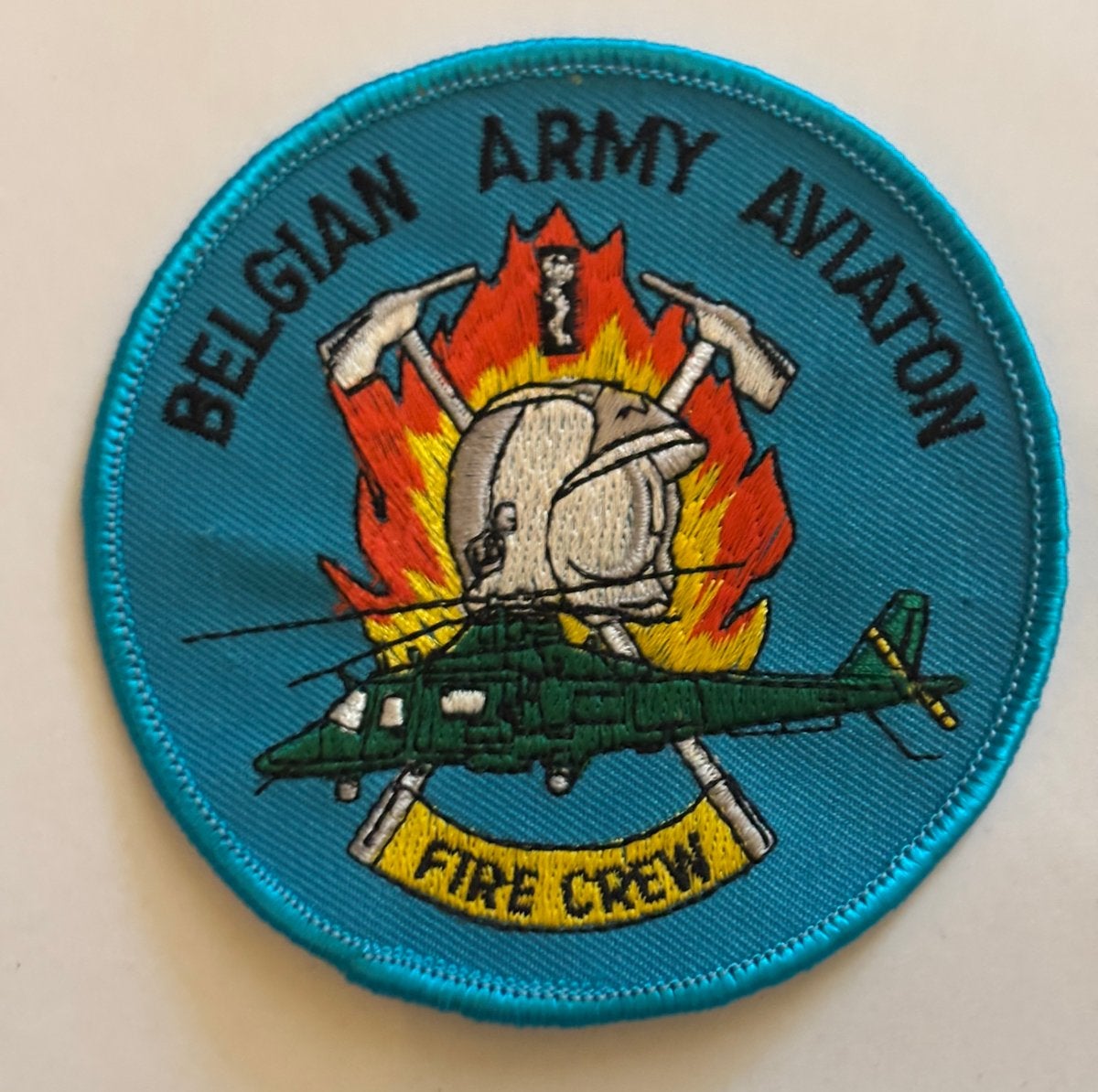 Brandweer embleem patch Belgian Army Aviation luchtmacht, Verzamelen, Militaria | Algemeen, Verzenden, Luchtmacht, Overige gebieden