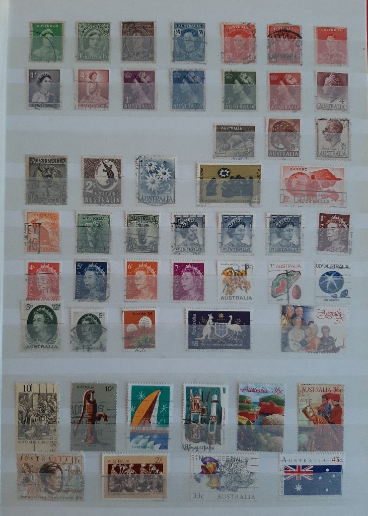 Verzameling Klassieke Postzegels Australië Nr. 6 Gestempeld, Ophalen, Gestempeld