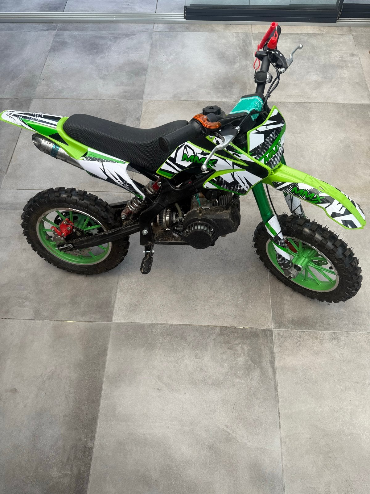 Crossmotor mini MMX Dirt Bike - Groen/Zwart -, Ophalen, Zo goed als nieuw, Overige merken