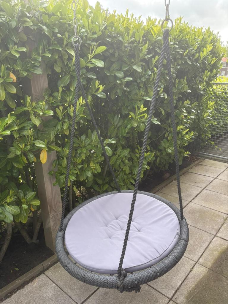 Mooie grote nest schommel, inclusief kussen, Kinderen en Baby's, Ophalen, Zo goed als nieuw, Schommel