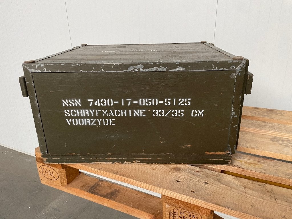 Militaire Houten Kist - Vintage Leger kisten Hout Army Boxes, Ophalen, Landmacht, Nederland, Kist of Geocache