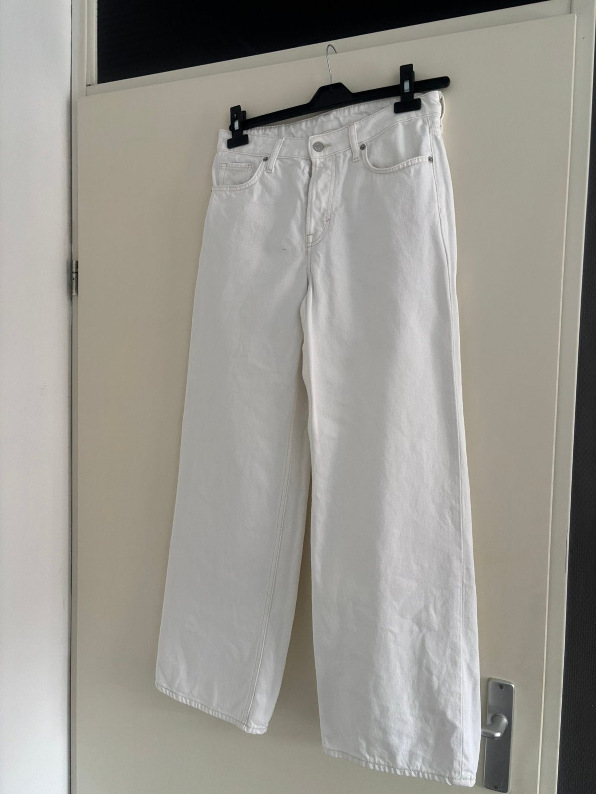 Baggy wide low waist jeans H&M maat 36, Ophalen of Verzenden, Zo goed als nieuw, Wit