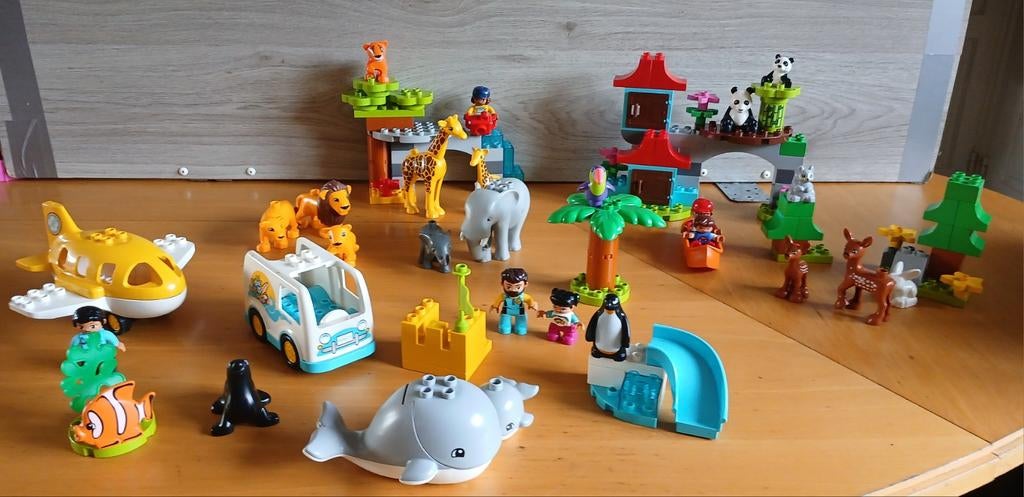 Duplo 10907 Dieren van de wereld, Ophalen of Verzenden, Zo goed als nieuw, Compleet, Duplo