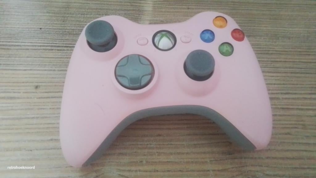 Roze Xbox 360 Controller - Draadloos. Refurbished, Ophalen of Verzenden, Gebruikt