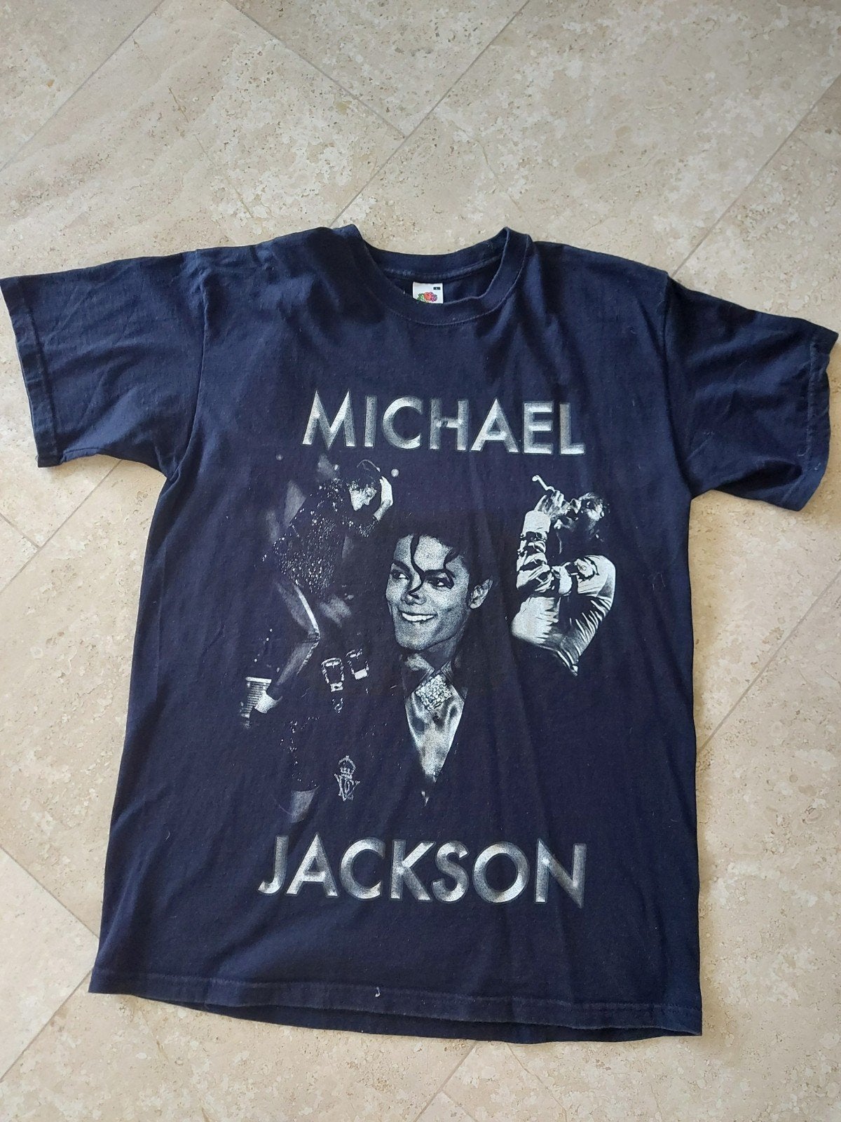 T-shirt Michael Jackson, Ophalen of Verzenden, Zo goed als nieuw, Maat 52/54 (L), Zwart