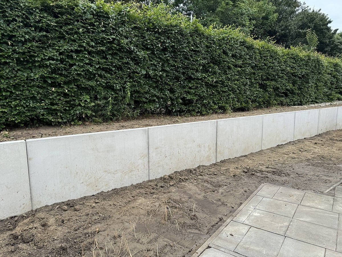 Plaatsen van L-elementen, keerwanden, infiltratie- en pomppu, Ophalen, Nieuw