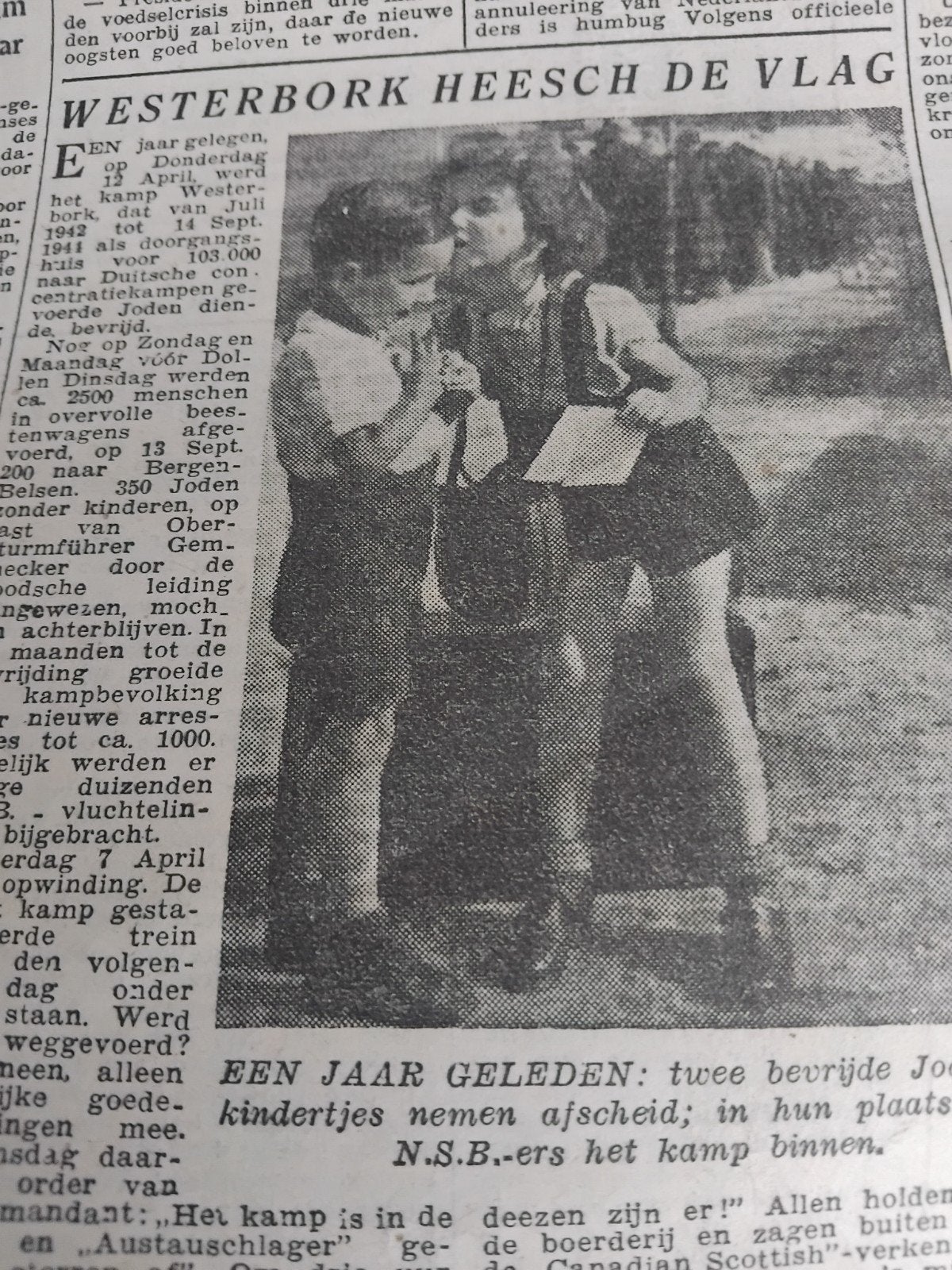 100x Krant 1945, Ophalen of Verzenden, Gelezen, Krant