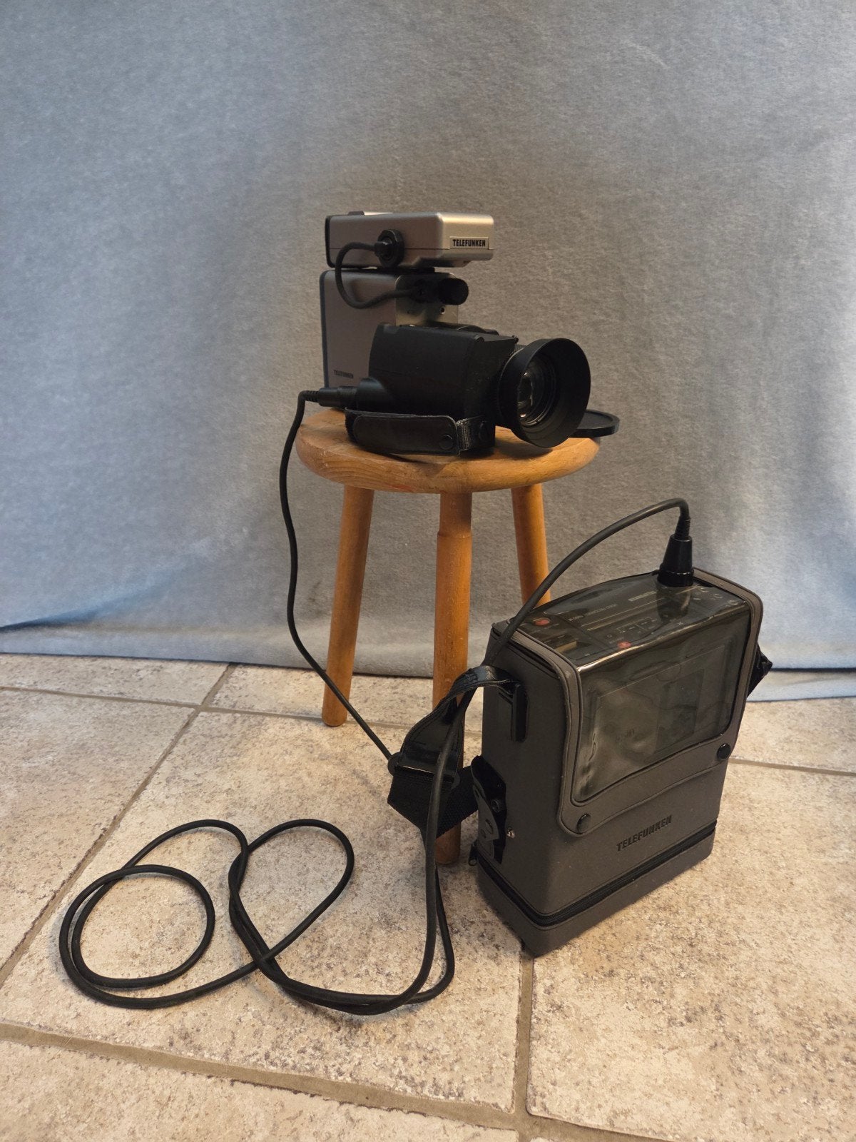 Vintage Telefunken VHS Videocamera Systeem Jaren '80, Ophalen, VHS of SVHS, Camera