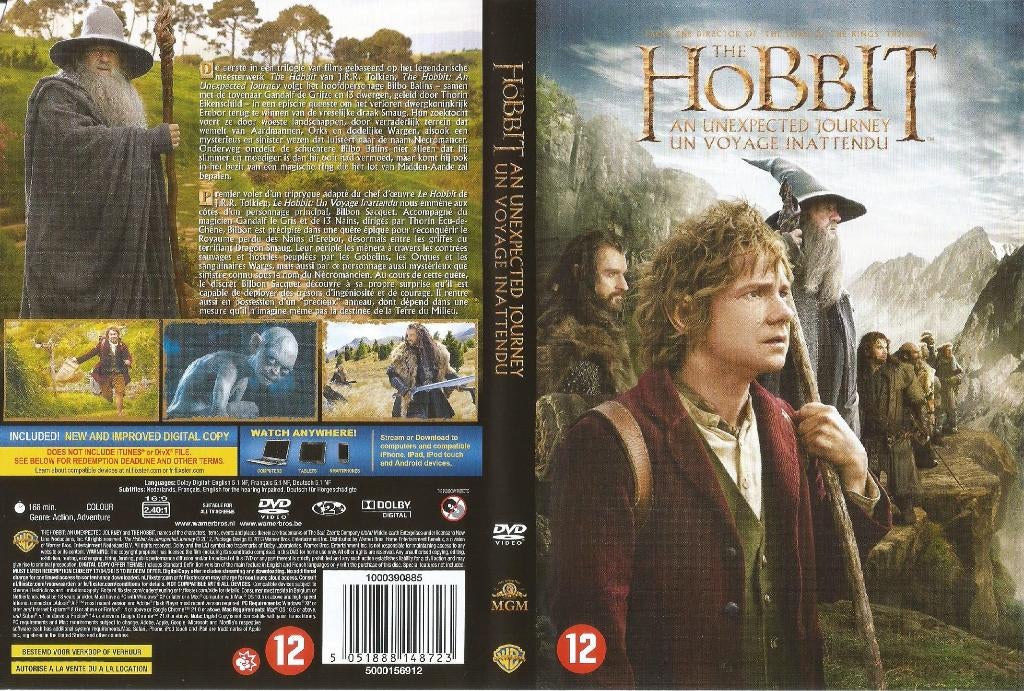 DVD The Hobbit – an unexpected Journey, Alle leeftijden, Ophalen of Verzenden, Zo goed als nieuw