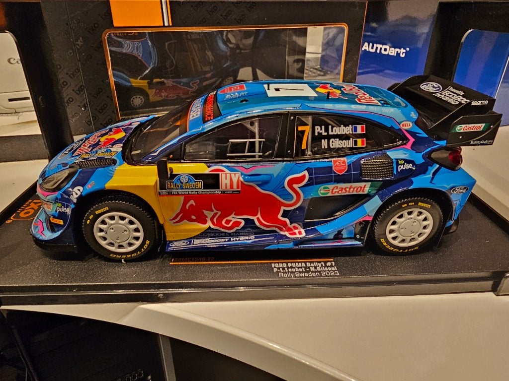 Ford Puma rally zweden 2023 1/18, Ophalen of Verzenden, Nieuw, Auto, Overige merken