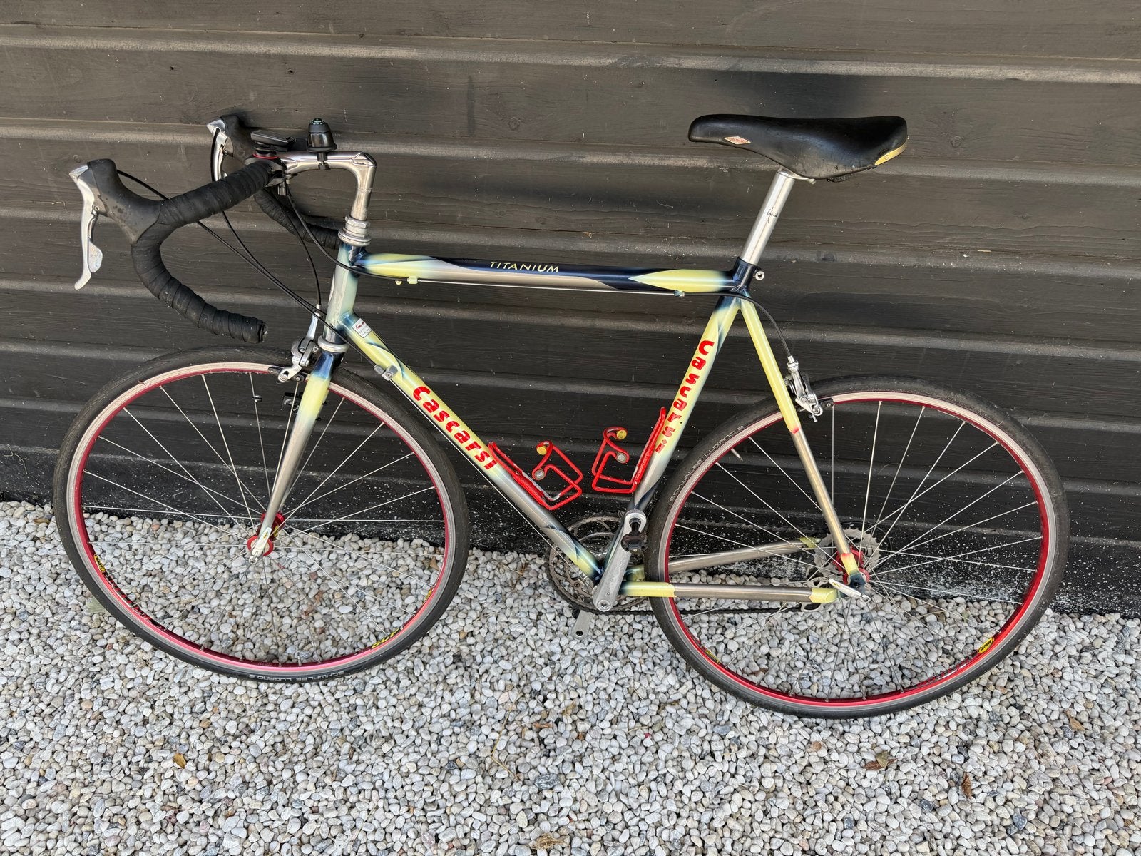 Cascarsi Titanium Racefiets - Shimano Dura Ace - Mavic velg, Fietsen en Brommers, 28 inch, Gebruikt, 57 tot 61 cm, Meer dan 20 versnellingen