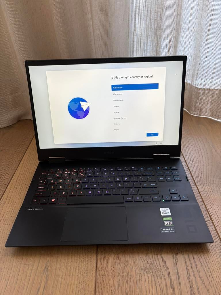 HP OMEN 15 RTX 3060 i7 16GB 144Hz High Performing Laptop, Gebruikt, Met videokaart, 2 tot 3 Ghz, Ophalen of Verzenden