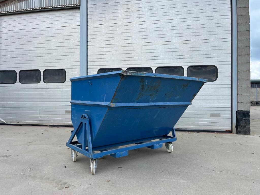 Kiepcontainer – kantelbak (1500L), Doe-het-zelf en Verbouw, Ophalen of Verzenden, Gebruikt