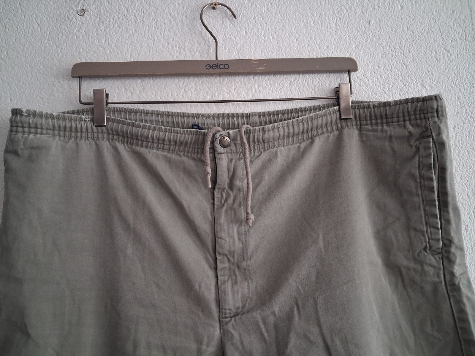 Ralph Lauren XXL Kaki Korte Broek met Elastische Taille, Overige kleuren, Ralph Lauren, Overige maten, Ophalen of Verzenden
