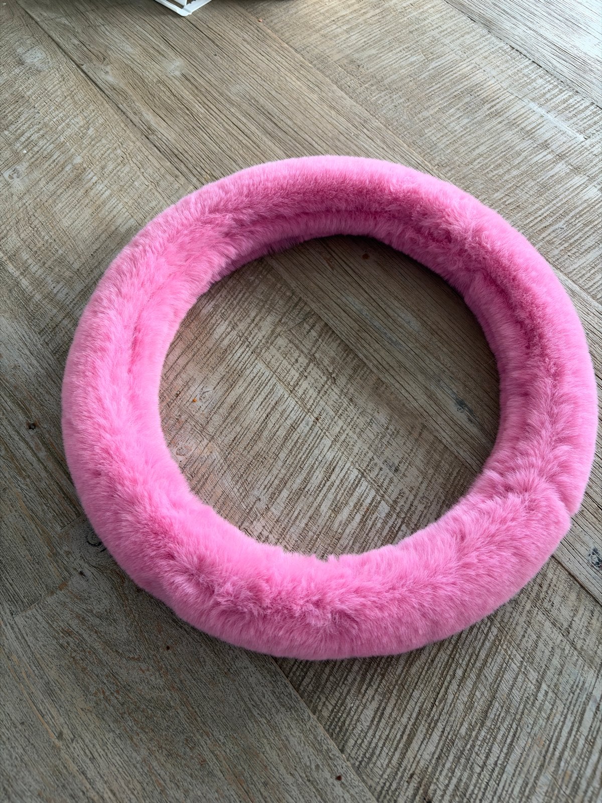 Roze pluizige stuurhoes voor auto, Ophalen of Verzenden, Nieuw