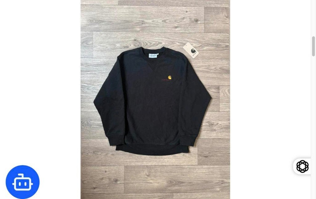 Carhartt Sweater, Ophalen of Verzenden, Zo goed als nieuw, Maat 46 (S) of kleiner, Zwart