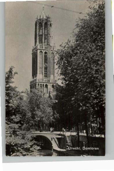 Utrecht Domtoren zegel +st 1943 uitg E. A.Migo, Verzamelen, Verzenden, 1940 tot 1960, Gelopen, Utrecht