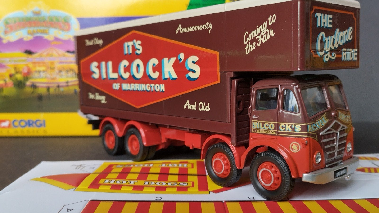 Foden Closed Truck Silcock Fun Fair Showmans 1:50 Corgi Pol, Corgi, ., Nieuw, Ophalen of Verzenden