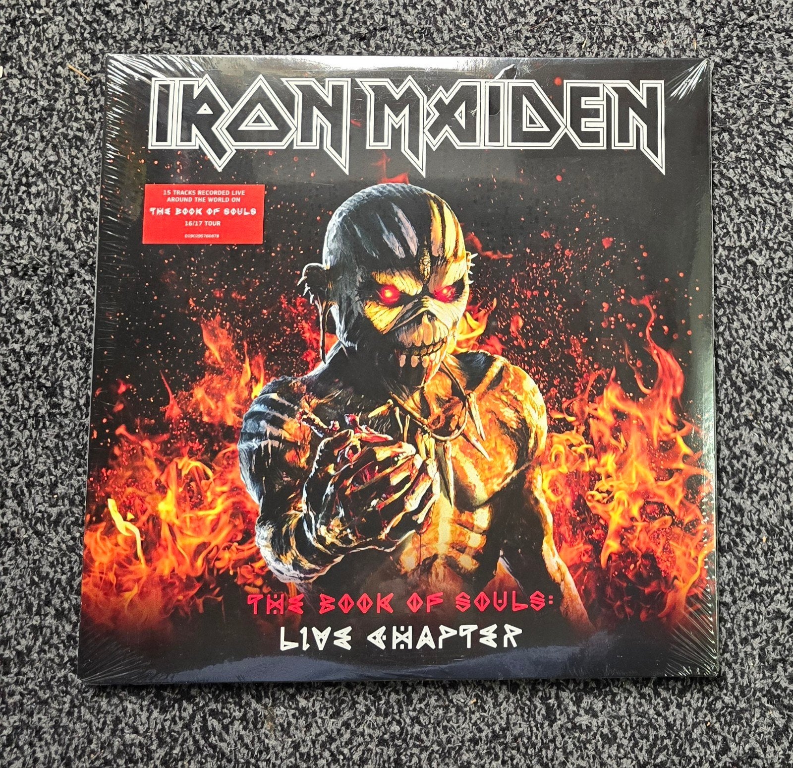 Iron maiden the book of souls 3lp box, Cd's en Dvd's, Ophalen of Verzenden, Nieuw in verpakking